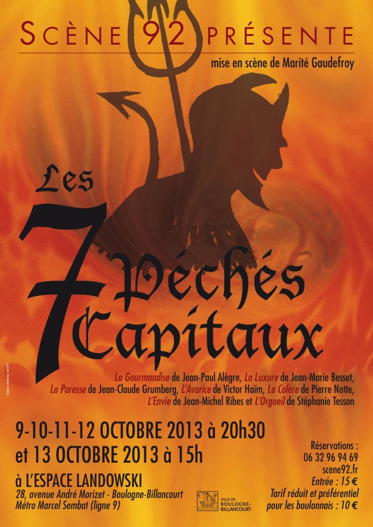 A3 Les 7 peches capitaux Boulogne